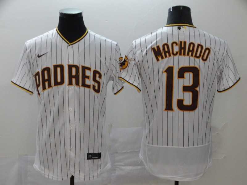 Padres 13 Manny Machado White Nike 2020 Flexbase Jersey,We sell and wholesale Padres 13 Manny Machado White Nike 2020 Flexbase Jersey on line form chian!